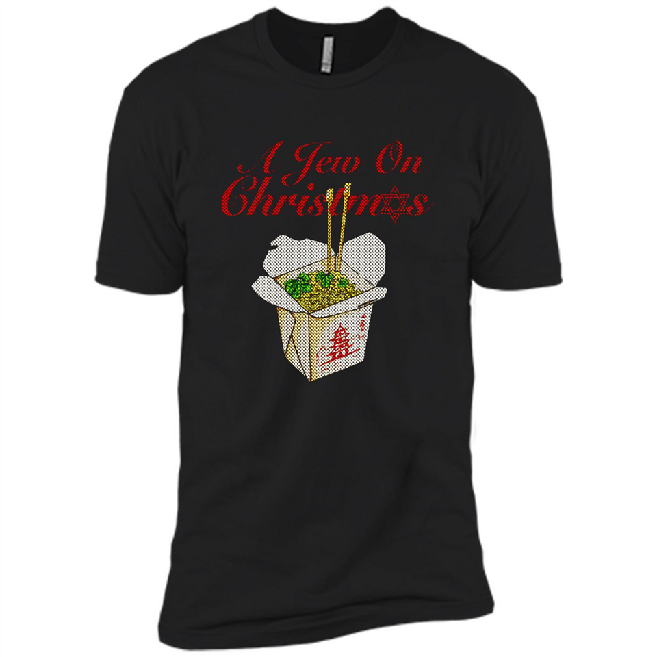 Christmas Ugly Sweater A Jew On Christmas - Premium Short Sleeve T-Shirt