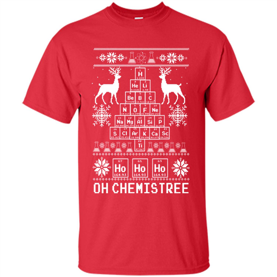 Oh Chemistry Tree Ugly Christmas Sweater - Shirt