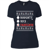 Naughty Nice Fabulous - Ladies' Boyfriend T-Shirt