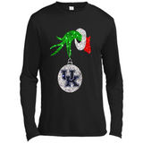 Amazing shirt Kentucky Wildcats Glitter Grinch Monogram Ornament Christmas Gift - Canvas Long Sleeve T-Shirt