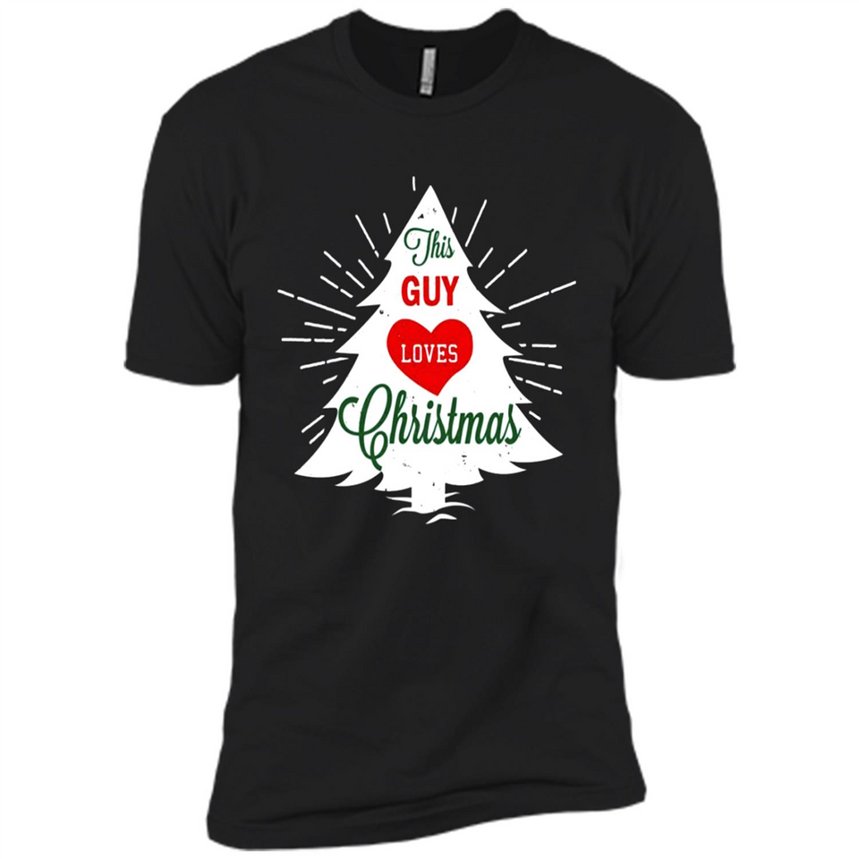 This Guy Loves Christmas Shirt - Premium Short Sleeve T-Shirt