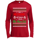 Funny Ugly Christmas T-Shirt Gift for Mechanic - Canvas Long Sleeve T-Shirt