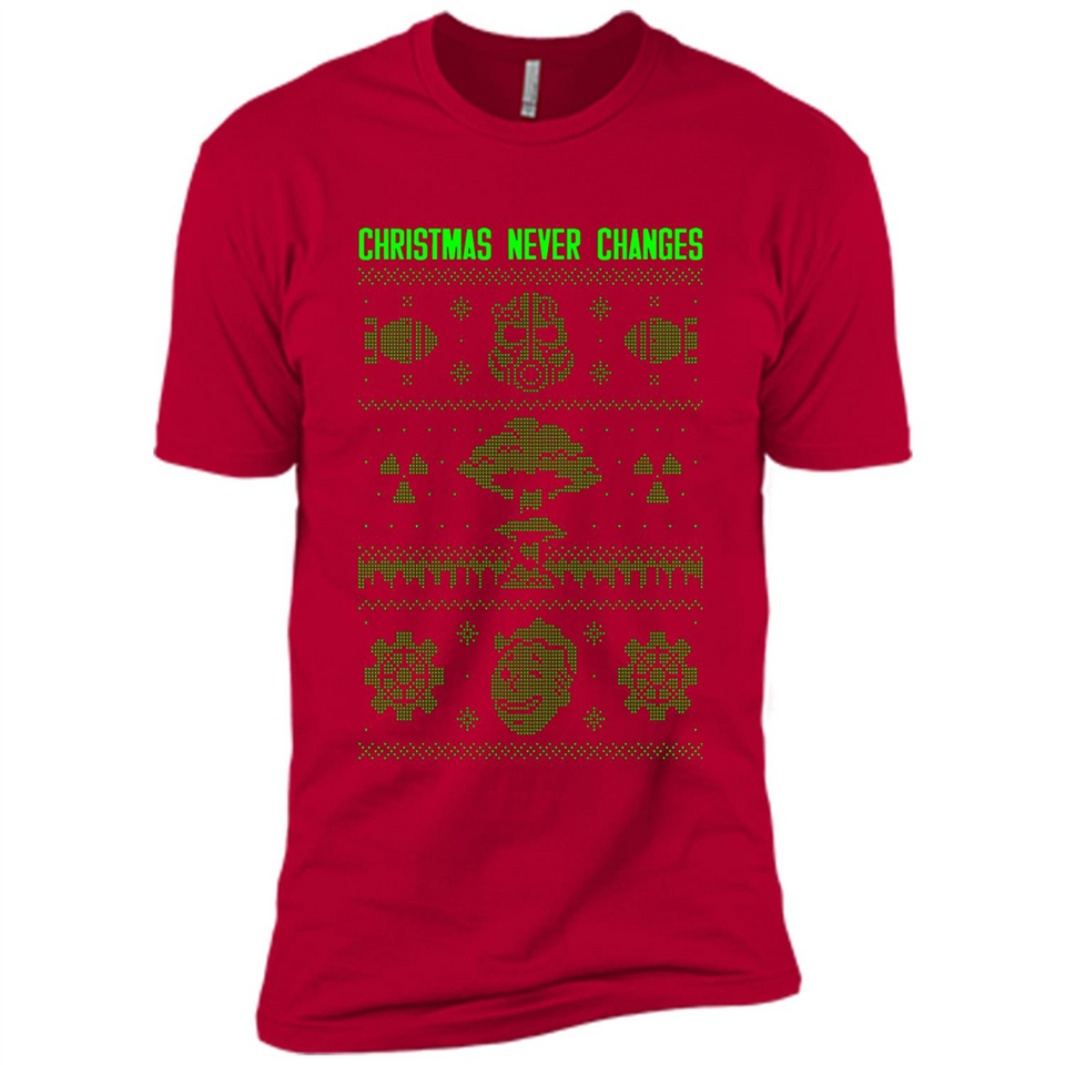 Christmas Ugly Sweater Christmas Never Changes Star Wars - Premium Short Sleeve T-Shirt