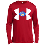 Miami Marlins Under Armour Logo - Canvas Long Sleeve T-Shirt