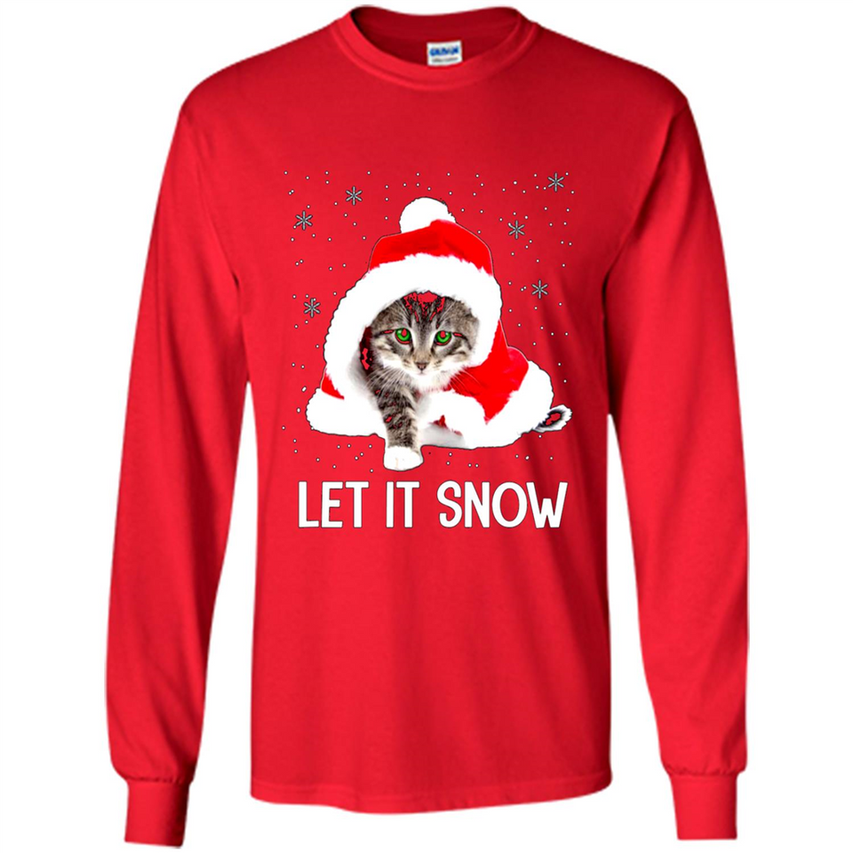 Let It Snow Cat Christmas sweater PINGPONG