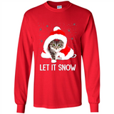 Let It Snow Cat Christmas sweater PINGPONG