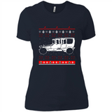 Christmas Ugly Sweater Automobile Ugly Christmas Sweater - Ladies' Boyfriend T-Shirt