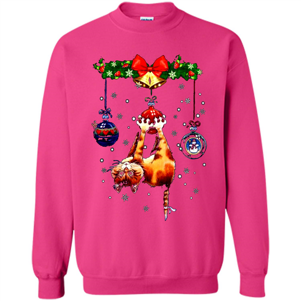 Merry Christmas Funny Cat Christmas sweater, sweater PINGPONG