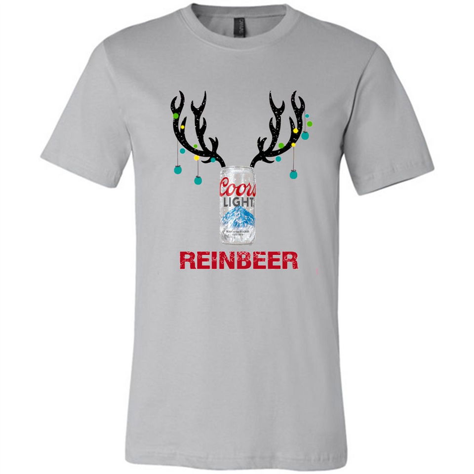 Coors Light Reinbeer Funny Beer Reindeer Christmas Sweatshirt - Canvas Unisex T-Shirt
