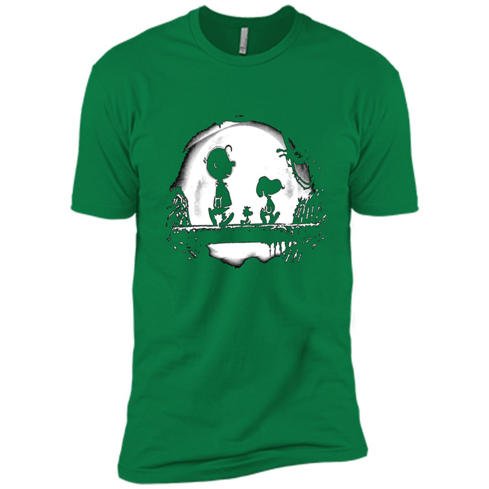 Snoopy The Peanuts Walking To The Moon
