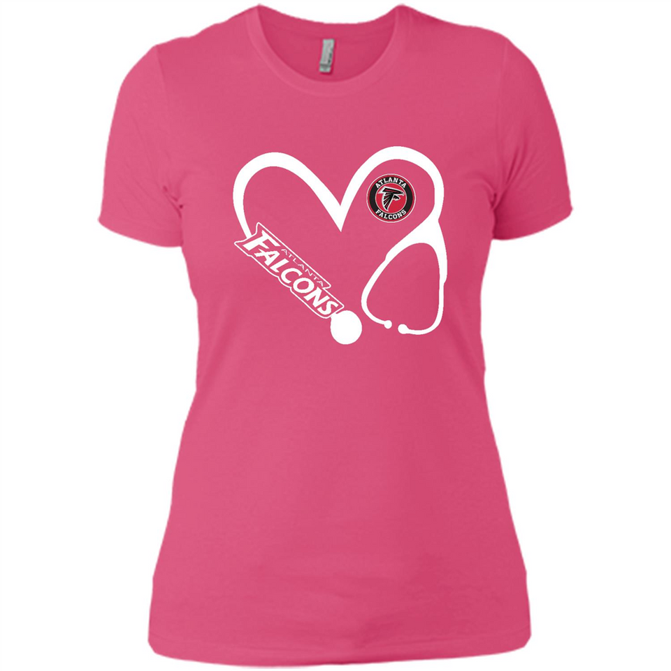 Stethoscope Heart Love Atlanta Falcons For Football Lovers