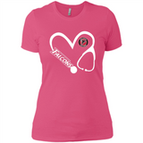Stethoscope Heart Love Atlanta Falcons For Football Lovers