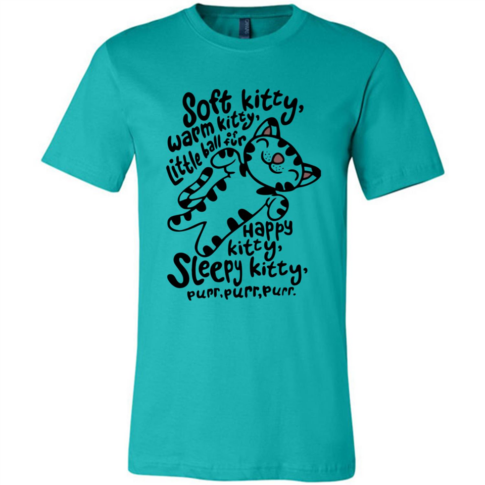 Soft kitty warm kitty little ball of fur - Canvas Unisex T-Shirt