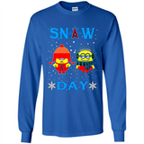 Snow Day Shirt For Los Angeles Angels Vs Minion Fans pingpong