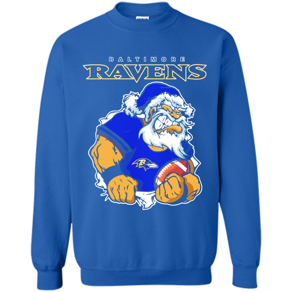 Grumpy Santa Claus Baltimore Ravens Football Team PINGPONG