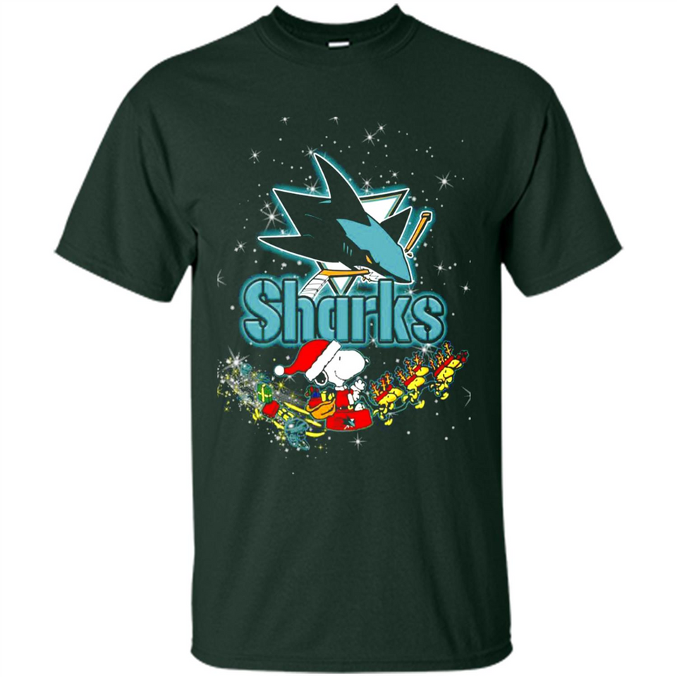 Snoopy Christmas San Jose Sharks - Shirt