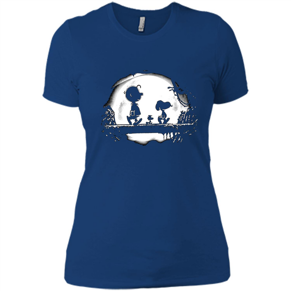 Snoopy The Peanuts Walking To The Moon