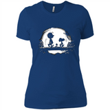 Snoopy The Peanuts Walking To The Moon
