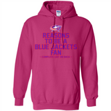 Reasons to be a Columbus Blue Jackets Fan Complete List on Back - Hoodie