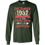 December 1982 36 Years Of Being Classy Sassy - Long Sleeve T-Shirt