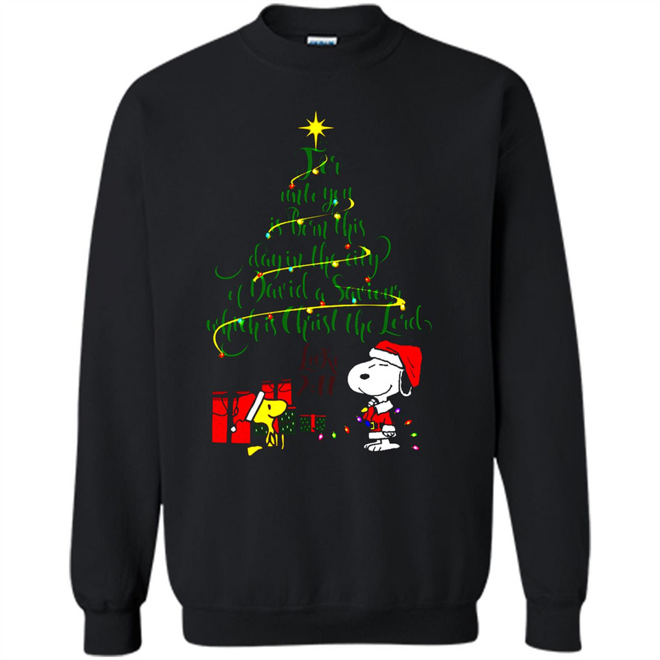 Snoopy Christmas Tree T-Shirt - Sweatshirt