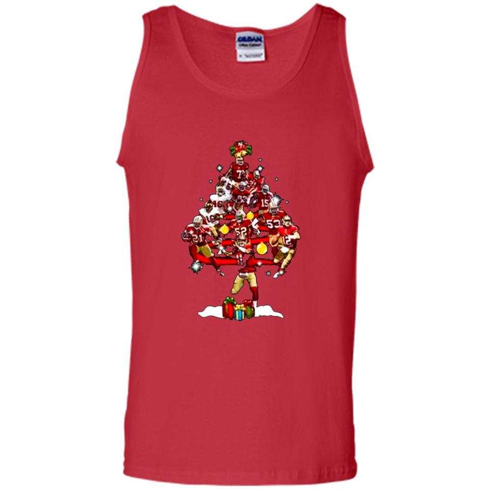 San Francisco 49ers Players Christmas Tree PINGPONG