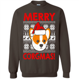 Funny Christmas Santa Corgi Dog Merry Corgmas - Sweatshirt
