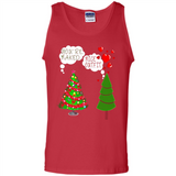 Fir Loves Christmas Tree Funny Undecorated Joke - Tank Top