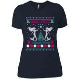 Mermaid Mer-Fect Ugly Christmas Sweater - Ladies' Boyfriend T-Shirt
