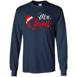 Mrs. Claus Santa Claus Merry Xmas T-Shirt - Long Sleeve T-Shirt