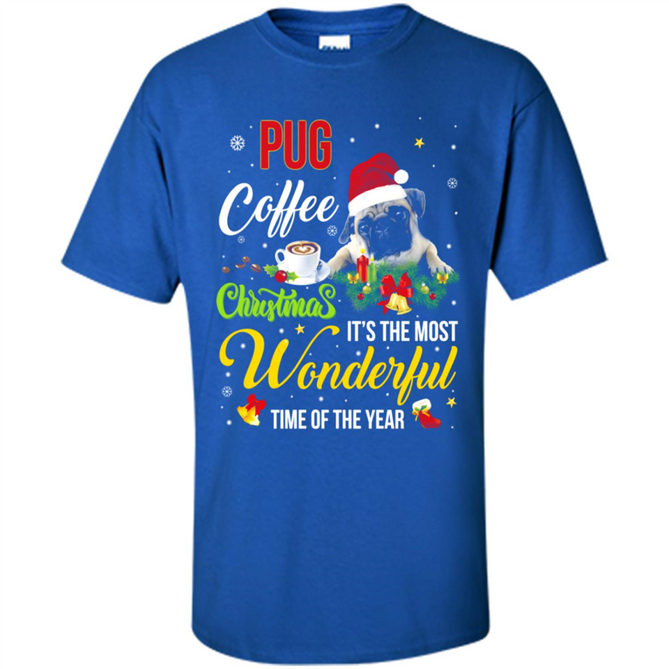 Pug Coffee Wonderful Christmas