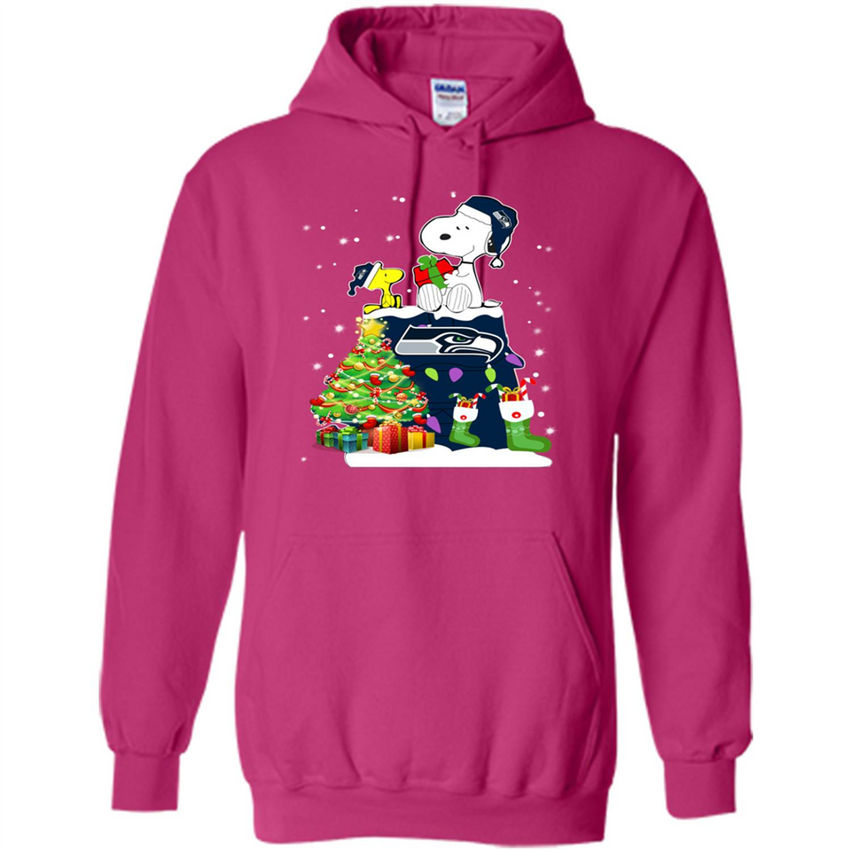 SEATTLE SEAHAWKS SNOOPY & WOODSTOCK CHRISTMAS