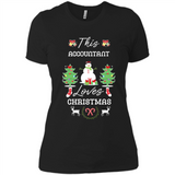 This Accountant Loves Christmas Tree Shirt with Snowman