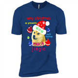 Christmas Doge Meme Shirts Funny Santa Shiba Inu Dog - Premium Short Sleeve T-Shirt