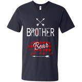 Brother Shirt Buffalo Plaid Family Camping Bear Tee - Men's V-Neck