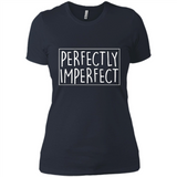 Perfectly Imperfect Black mugs PINGPONG - Ladies' Boyfriend T-Shirt