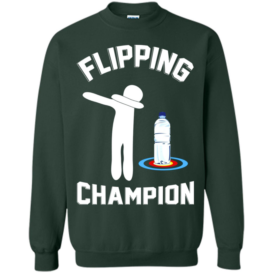 Water Bottle Flipping Tshirt Dabbing Flipping Champion - Sweatshirt
