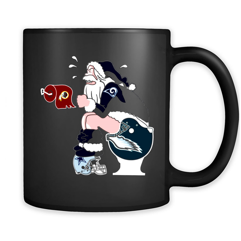 Los Angeles Rams Toilet Santa Claus PINGPONG