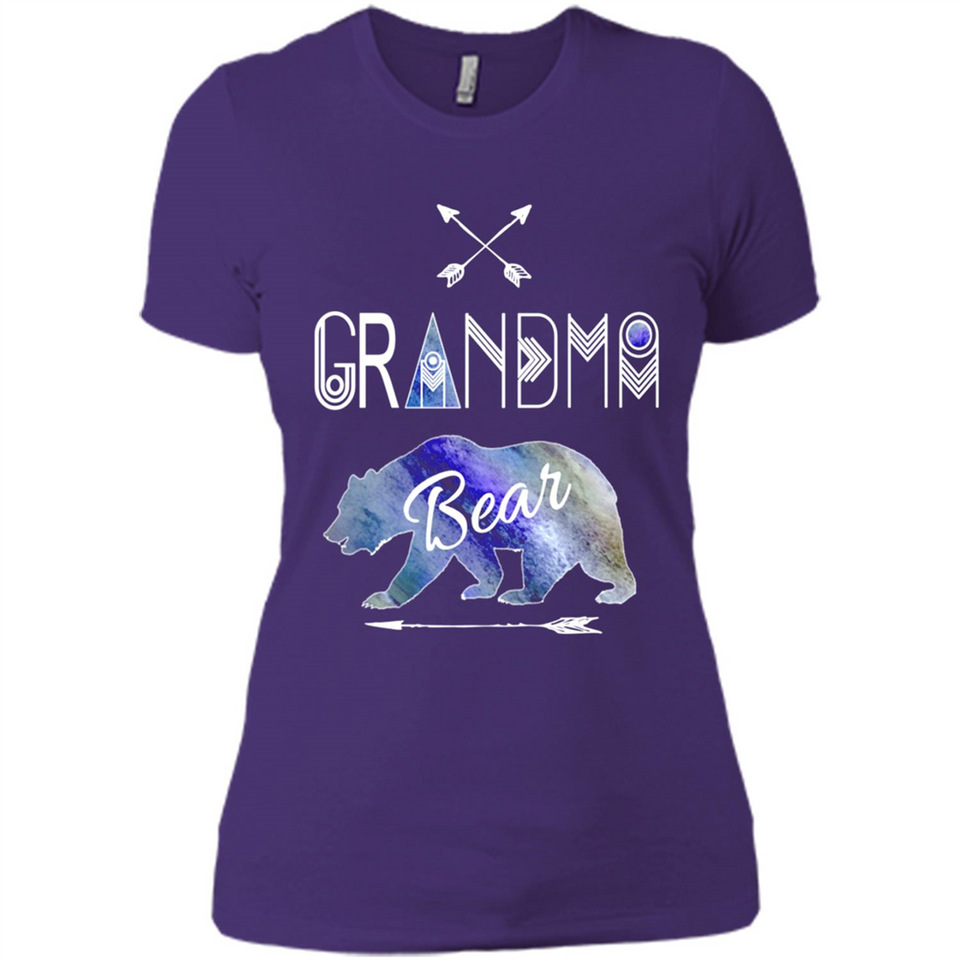 Grandma Bear Shirt Tribal Family Vacation & Camping Tee - Ladies' Boyfriend T-Shirt