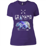 Grandma Bear Shirt Tribal Family Vacation & Camping Tee - Ladies' Boyfriend T-Shirt