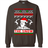 Narcos dashing through the snow Christmas sweatshirt PINGPONG
