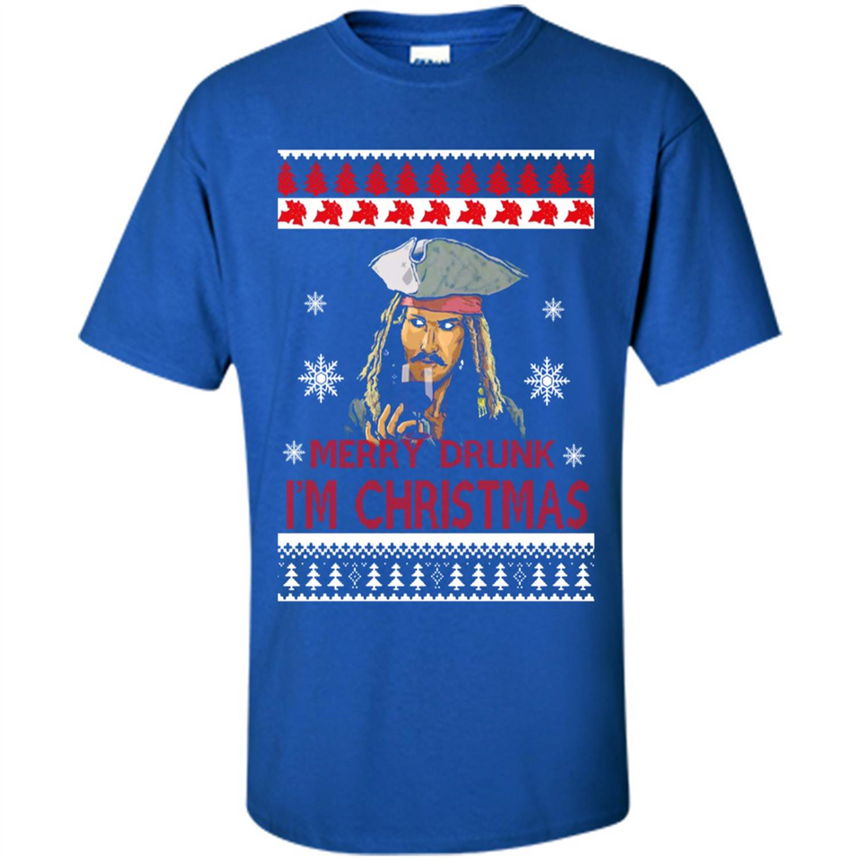 Jack sparrow Merry Drunk I'm Christmas - Shirt