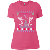 Mermaid Mer-Fect Ugly Christmas Sweater - Ladies' Boyfriend T-Shirt