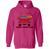 Merry Truck-Mas Christmas Fire Truck Cute Reindeer Sporty - Hoodie