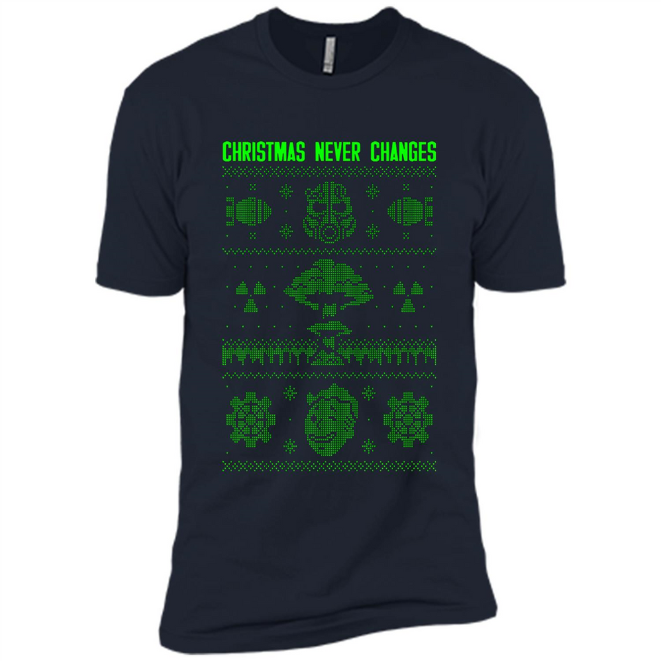 Christmas Ugly Sweater Christmas Never Changes Star Wars - Premium Short Sleeve T-Shirt