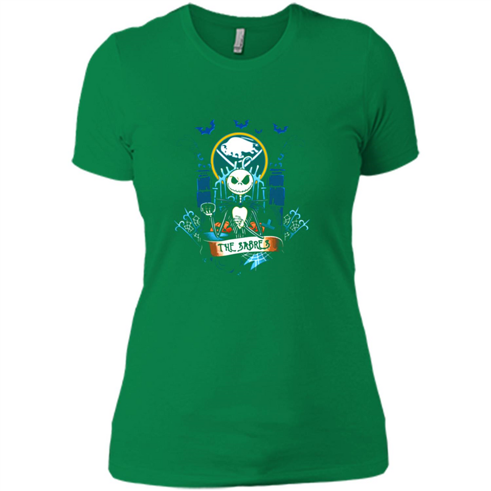 Buffalo Sabres Halloween The Nightmare Before Christmas - Ladies' Boyfriend T-Shirt