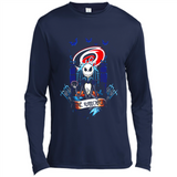 Carolina Hurricanes Halloween The Nightmare Before Christmas - Canvas Long Sleeve T-Shirt