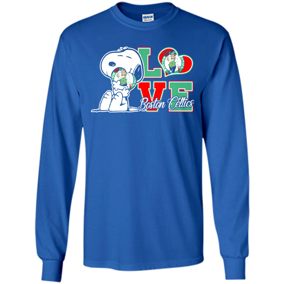 Snoopy loves NBA Boston Celtics - Long Sleeve T-Shirt