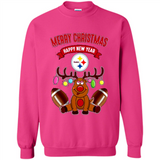 Pittsburgh Steelers NFL Reindeer Funny Merry Christmas And Happy New Year