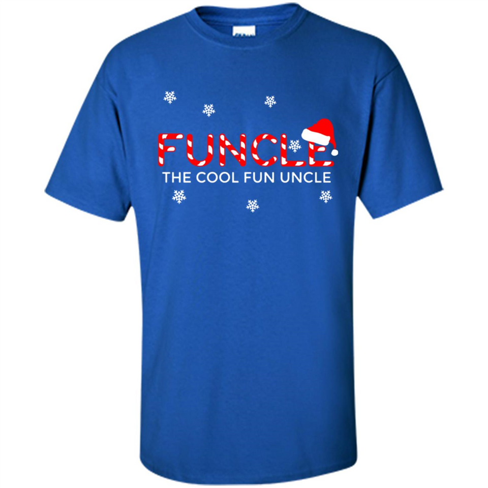 Mens Christmas Funcle The Cool Fun Uncle Definition Xmas - Shirt